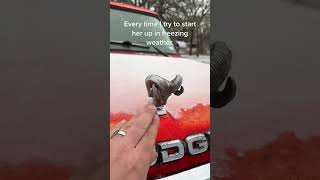 Cold start 12 valve Cummins. #funny #shorts #fyp #foryou #viral #trucks #dad #cars #coldstart