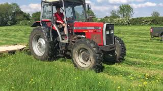 Massey Ferguson 390 mowing 2021