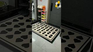 simple flower-shaped leather floor mats, new viral home gadgets item #amazing #gadgets #shorts