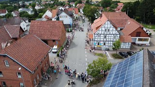 Luftaufnahme Festumzug Kirmes Breuna 2024 - Ohne Ton