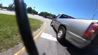 Truck and Bike Touch on Midland Park Rd