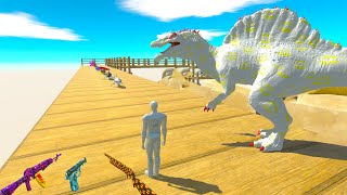 FPS AVATAR & ALBINO SPINOSAURUS RESCUE MISSION DEADLY TRAP -   ARBS