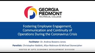 Fostering Employee Engagement During the Coronavirus Crisis Webinar