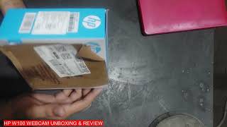 HP W100 webcam unboxing & review I HP webcam review I Budget webcam I HP webcam unboxing