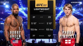 BOBBY GREEN VS PADDY PIMBLETT FULL FIGHT UFC 304