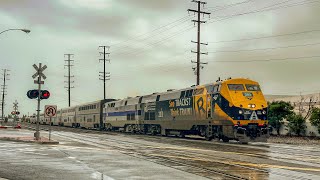 A few trains in the rain!