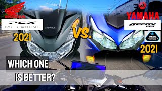 YAMAHA AEROX 2021 & HONDA PCX 160 COMPARISON | ANO ANG SWAK SAYO?