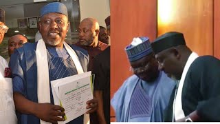 Tension as Rochas Okorocha Dares Ahmad Lawan at Senate Plenary