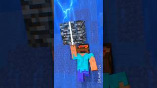 HELP Herobrine Waterfall Training VS Entity VS Notch #shorts #herobrine #minecraftshorts