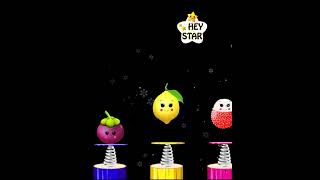 Cutie Fruits Dancing - Jumping Fruits #shorts