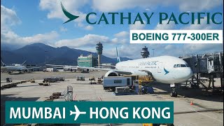 Cathay Pacific Boeing 777 Economy Flight Experience: Mumbai to Hong Kong (CX660)