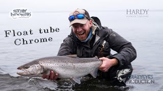 Fly fishing from Float Tube. Big Trout (Fluefiskeri fra flydering).