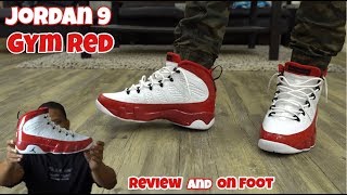 Jordan 9 Gym Red On Feet!!