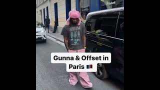 Famous Rappers Gunna & Offset Link Up In Paris #gunna #offset #explorepage #rap #news #viral #exp