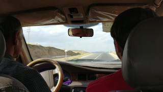 Kurdish music and landscape in the taxi in the way to Takht-e e Soleyman, Iran