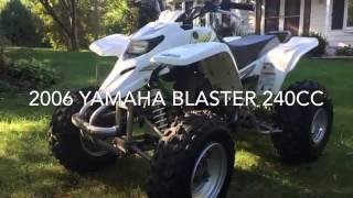 2006 Yamaha Blaster 240cc ATV Big Bore Kit Test Drive and Walk Around