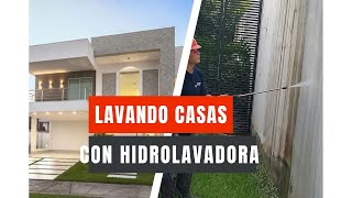 Limpiando casas con hidrolavadora@windstarservicios