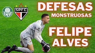 DEFESAS MONSTRUOSAS DE FELIPE ALVES GOLEIRO TRICOLOR CONTRA PALMEIRAS @MensagensUniversais