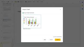 Inserting a chart from Google Sheets into Google Slides