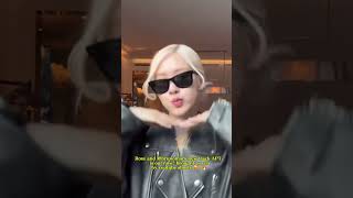 Rosé challenges APT dance #rosé #brunomars #aptchallenge #apt #blackpink