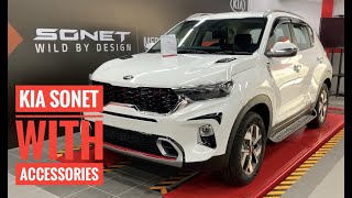 Kia Sonet with Genuine Accessories | Walk Around | Video | Throttle Blips