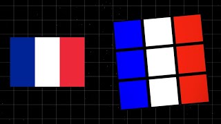 FRANCE FLAG on the Rubik's Cube 3x3 🇫🇷