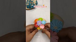 Diy Mini Flower Bouquet 💐🥰 |  Diy paper flower bouquet #shorts #ytshorts #craft #diy #flowerbouquet