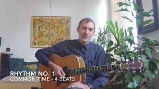 Rhythm No. 1 - Common Time 4 beats to a bar