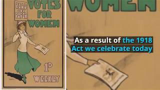 Votes for Women - In Celebration of The Representation of the People Act 1918