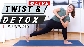 Yoga Flow Twist & Detox  -  LIVE | ca. 45 Minuten Flow