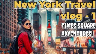 USA  🇺🇸 లో  Times Square Adventures in 2024 | New York Summer ⛱️ 🌞 Travel Vlog #1 #usatour