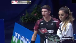 Highlight badminton Viktor AXELSEN vs Kodai NARAOKA, fokus sama wasit |semi final french open 2022