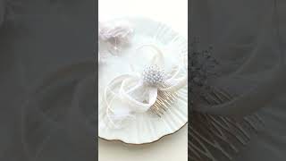 Wedding fascinators made in France #weddinghairstyles #fascinator #millinery