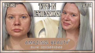 AMAZING BEAUTY TAPE-IN HAIR EXTENSIONS Review & Demo *Great Quality Hair Extensions* | Clare Walch