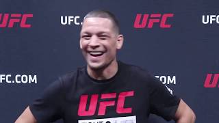 Nate Diaz UFC 241 Pre Fight Media Scrum Interview