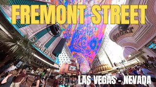 Locura en LAS VEGAS  !!! FREMONT STREET EXPERIENCE una de las calles más famosas  | 4K