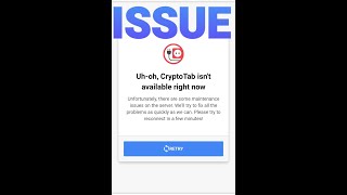 Cryptotab Browser Issue