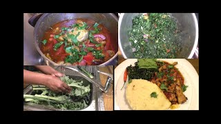 LET'S COOK KENYAN AMAZING FOOD/Chicken Stew/Kales Sukumawiki/Ugali/KENYAN COOKING ABROAD/Delicious