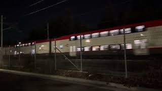 another passenger train passing by I just recorded last night