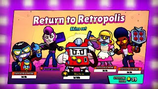 BRAWL STARS GREEK - SEASON 8 - RETURN TO RETROPOLIS - skins set & pins🥳