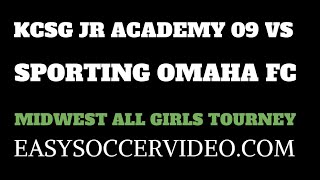 KCSG Jr Academy 09 vs Sporting Omaha FC 09 Soccer Game Veo