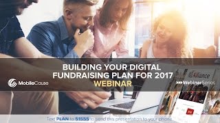 Building Your Digital Fundraising Plan for 2017 Webinar