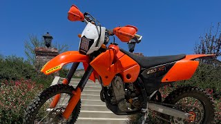 2006 ktm 450 XC road build with Acerbis