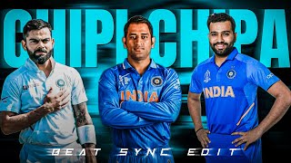 Chipi Chipi Chapa Chapa Ft.Virat Kohli, MS Dhoni,Rohit Sharma🔥•Beat Sync Edit Status ✨