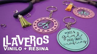 ¡Crea Llaveros personalizados con Vinilo y Resina! ✨🔑