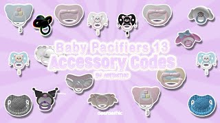 Berry Avenue Codes Baby Toddler PACIFIER Accessory PT.13 Bloxburg 👼🏻#berryavenue #brookhaven #roblox