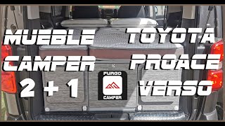 Кемпер Toyota Proace Verso модель 2+1- FURGOCAMPER FURNITURE