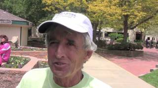 2011 Bolder Boulder pre race with Frank Shorter and Ryan Hall