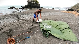 Three Days Building a Saltwater Hot Tub on the Beach