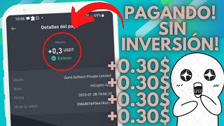 🔥¡10$ SIN INVERTIR! ¡PAGANDO! COMO GANAR DINERO USDT BITCOIN ETHEREUM BNB + COMPROBANTE DE PAGO!😱